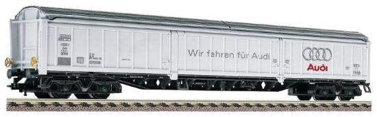 High capacity goods car in use for transport of 'Audi' industrial traffic<br /><a href='images/pictures/Fleischmann/5385.jpg' target='_blank'>Full size image</a>